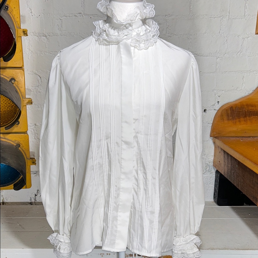 Lloyd Williams Victorian ruffle blouse